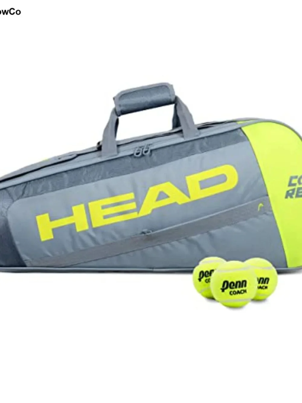 Tennis Racquet Bag Holds 3 Racquets Adjustable Strap Heavy-Duty Polyester